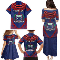 Personalised FAST Party Samoa Family Matching Puletasi and Hawaiian Shirt Samoan Coat Of Arms Ulafala Style LT05 - Polynesian Pride