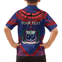Personalised FAST Party Samoa Family Matching Tank Maxi Dress and Hawaiian Shirt Samoan Coat Of Arms Ulafala Style LT05 - Polynesian Pride