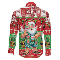 Mele Kalikimaka Hawaii Christmas Family Matching Tank Maxi Dress and Hawaiian Shirt Funny Santa 67 Gen Alpha Slang LT05 - Polynesian Pride