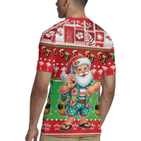 Mele Kalikimaka Hawaii Christmas Rugby Jersey Funny Santa 67 Gen Alpha Slang - Polynesian Pride