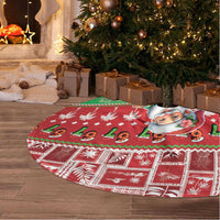 Mele Kalikimaka Hawaii Christmas Tree Skirt Funny Santa 67 Gen Alpha Slang LT05 - Polynesian Pride