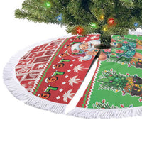 Mele Kalikimaka Hawaii Christmas Tree Skirt Funny Santa 67 Gen Alpha Slang LT05 - Polynesian Pride