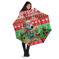 Mele Kalikimaka Hawaii Christmas Umbrella Funny Santa 67 Gen Alpha Slang LT05 - Polynesian Pride