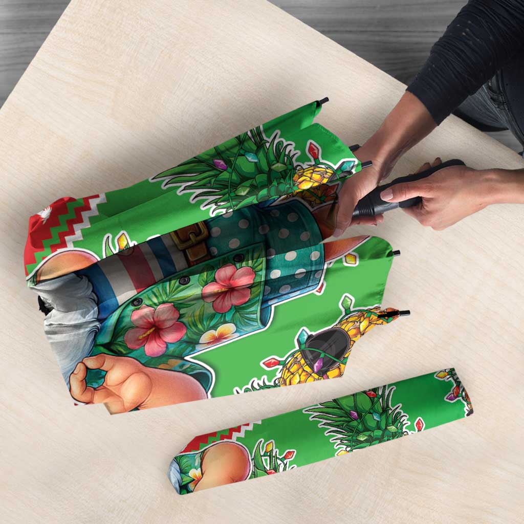 Mele Kalikimaka Hawaii Christmas Umbrella Funny Santa 67 Gen Alpha Slang LT05 - Polynesian Pride