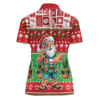 Mele Kalikimaka Hawaii Christmas Women Polo Shirt Funny Santa 67 Gen Alpha Slang - Polynesian Pride
