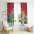 Christmas In July Window Curtain Funny Dabbing Dance Koala And Blue Penguins