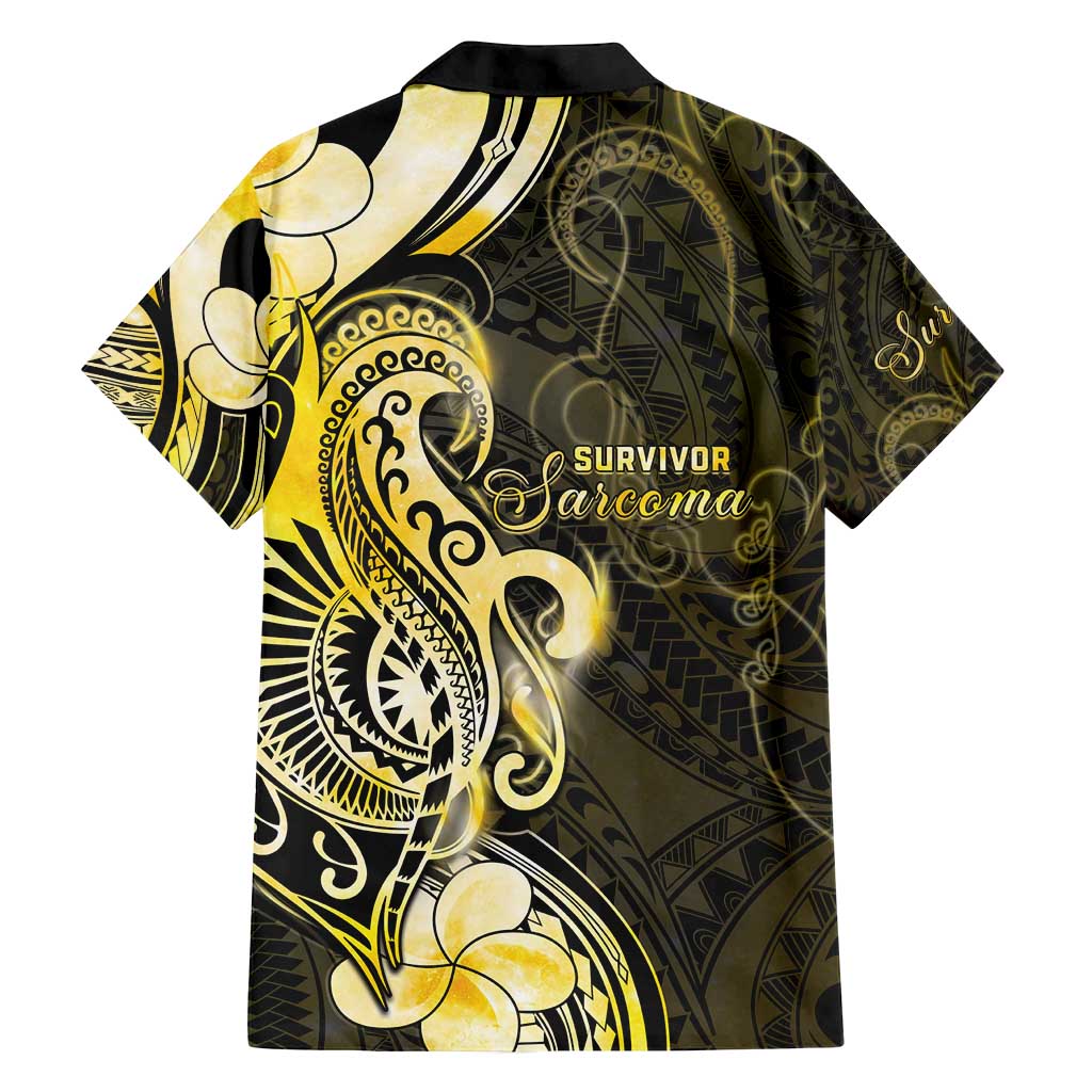 Sarcoma Awareness Family Matching Long Sleeve Bodycon Dress and Hawaiian Shirt You Are Stronger Than Sarcoma