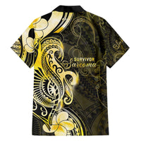 Sarcoma Awareness Family Matching Long Sleeve Bodycon Dress and Hawaiian Shirt You Are Stronger Than Sarcoma