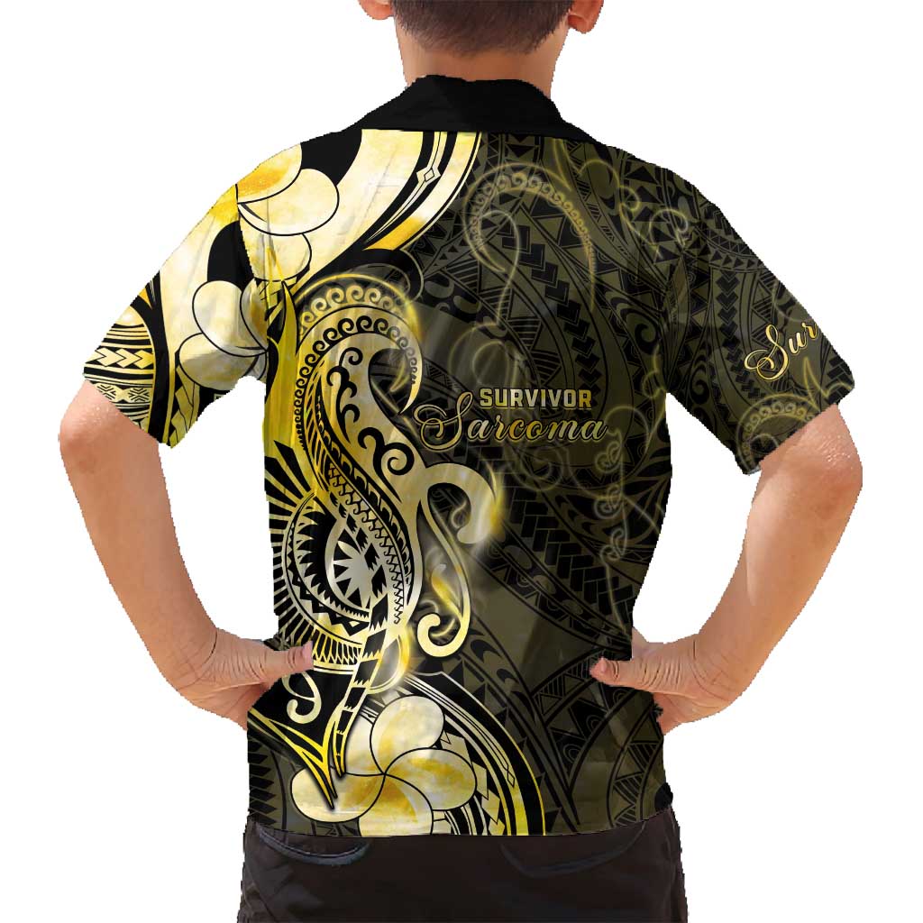 Sarcoma Awareness Family Matching Off Shoulder Maxi Dress and Hawaiian Shirt You Are Stronger Than Sarcoma