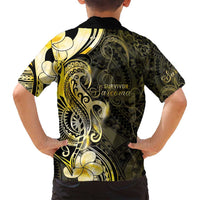 Sarcoma Awareness Family Matching Off Shoulder Maxi Dress and Hawaiian Shirt You Are Stronger Than Sarcoma