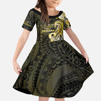 Sarcoma Awareness Family Matching Puletasi and Hawaiian Shirt You Are Stronger Than Sarcoma
