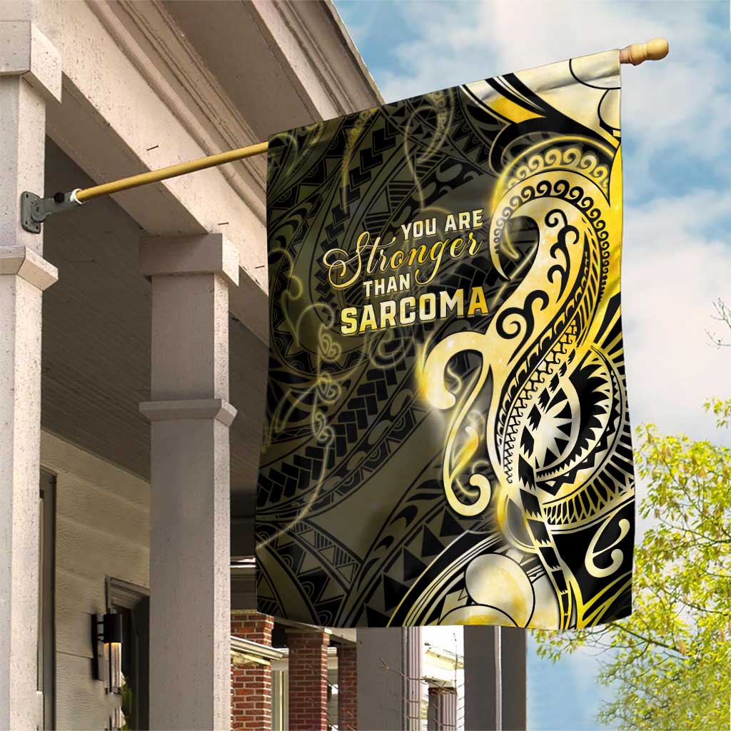 Sarcoma Awareness Garden Flag You Are Stronger Than Sarcoma LT05 House Flag Yellow - Polynesian Pride