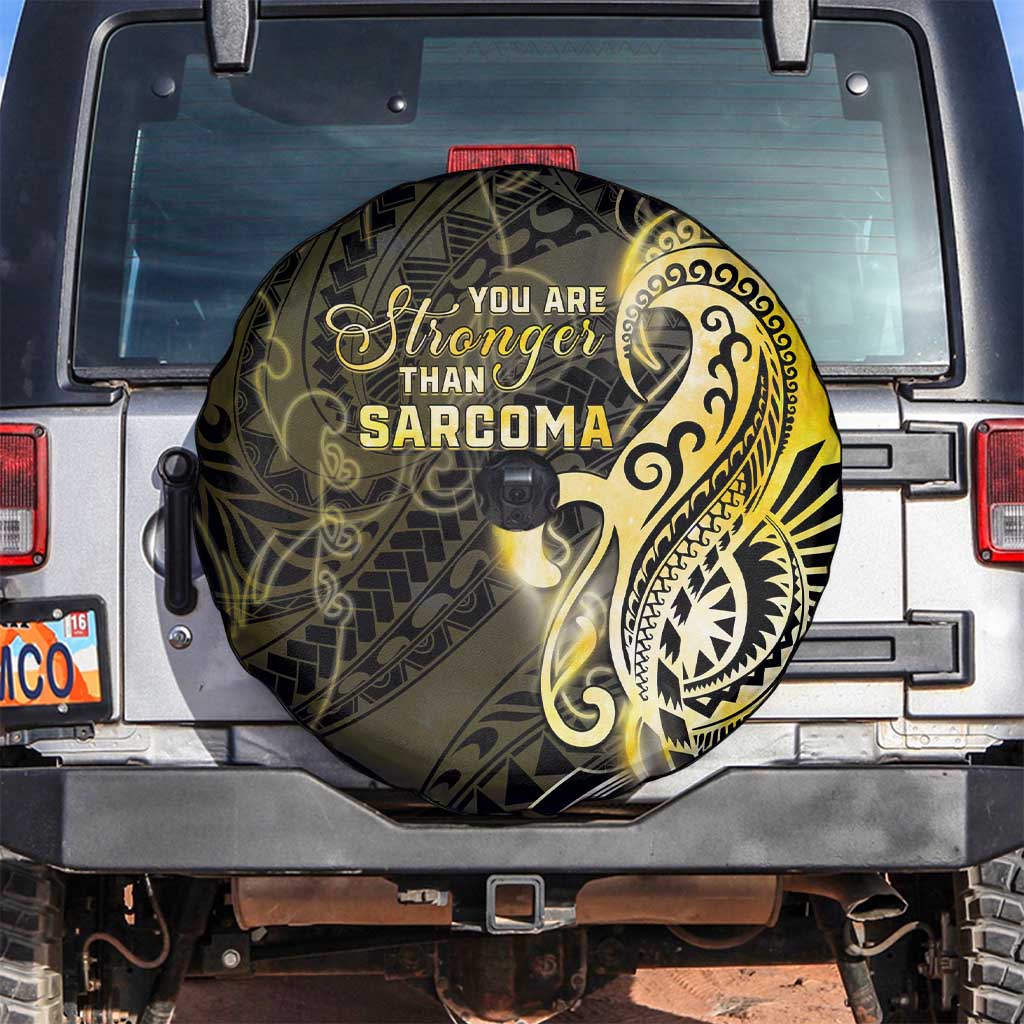 Sarcoma Awareness Spare Tire Cover You Are Stronger Than Sarcoma LT05 Yellow - Polynesian Pride