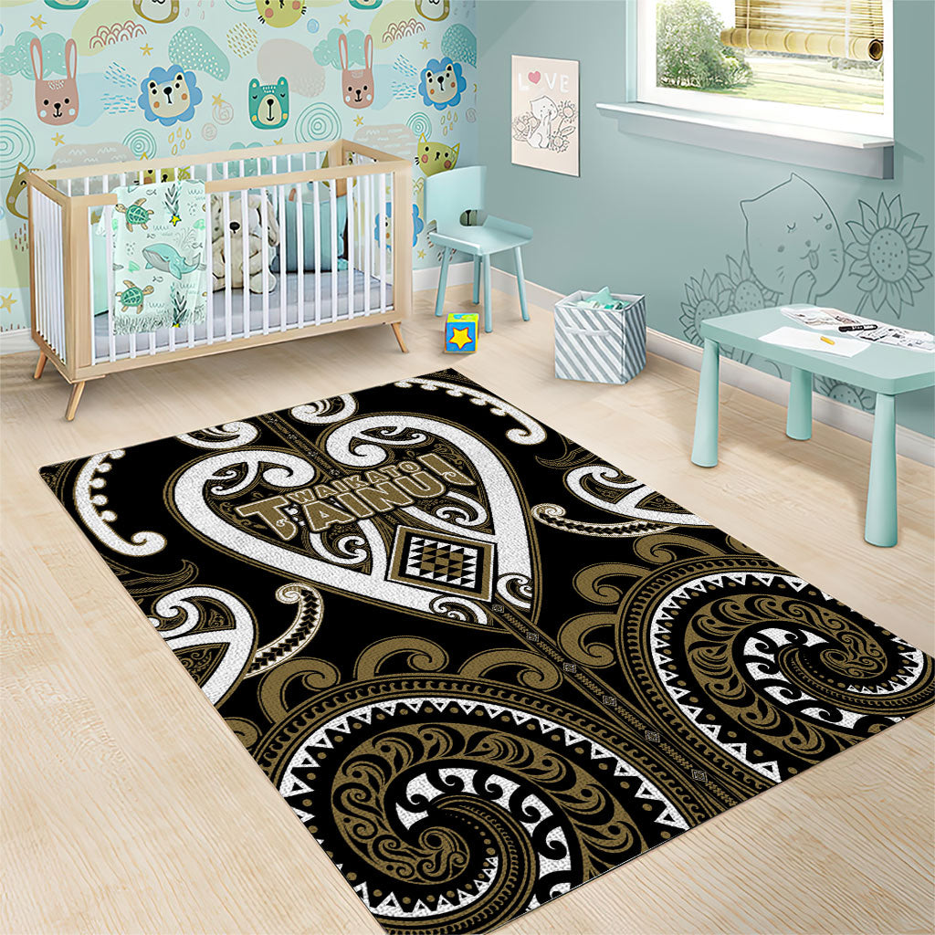 Aotearoa Waikato Tainui Area Rug Maori Tribal Pattern