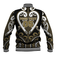 Custom Aotearoa Waikato Tainui Baseball Jacket Maori Tribal Pattern