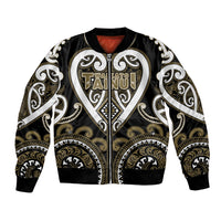 Custom Aotearoa Waikato Tainui Bomber Jacket Maori Tribal Pattern