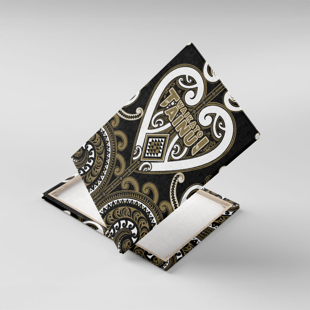 Aotearoa Waikato Tainui Canvas Wall Art Maori Tribal Pattern