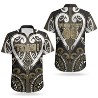 Custom Aotearoa Waikato Tainui Couples Matching Long Sleeve Bodycon Dress and Hawaiian Shirt Maori Tribal Pattern
