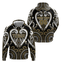 Custom Aotearoa Waikato Tainui Hoodie Maori Tribal Pattern