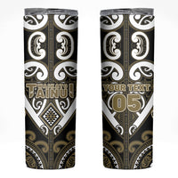 Custom Aotearoa Waikato Tainui Skinny Tumbler Maori Tribal Pattern