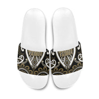 Aotearoa Waikato Tainui Slide Sandals Maori Tribal Pattern