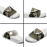 Aotearoa Waikato Tainui Slide Sandals Maori Tribal Pattern