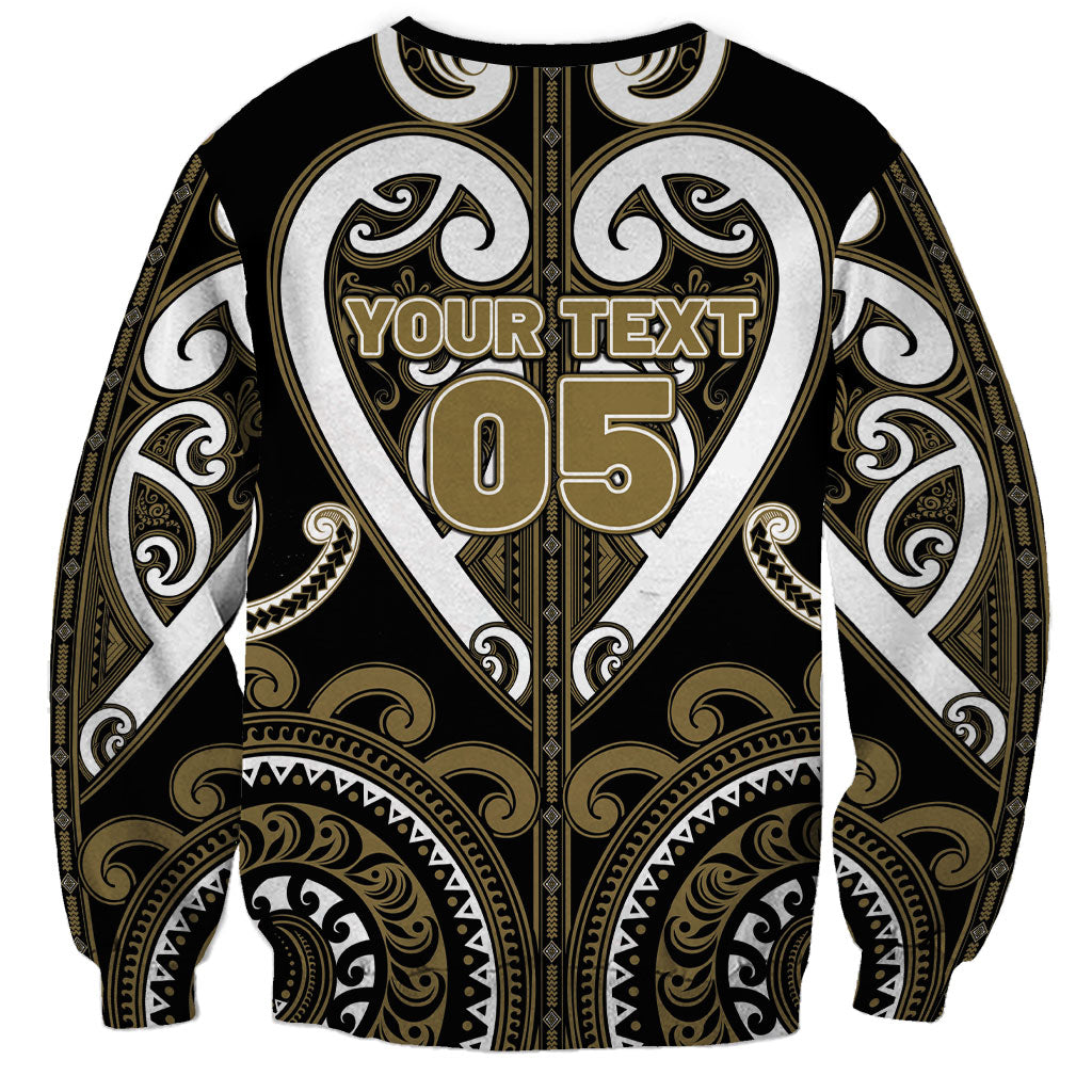 Custom Aotearoa Waikato Tainui Sweatshirt Maori Tribal Pattern