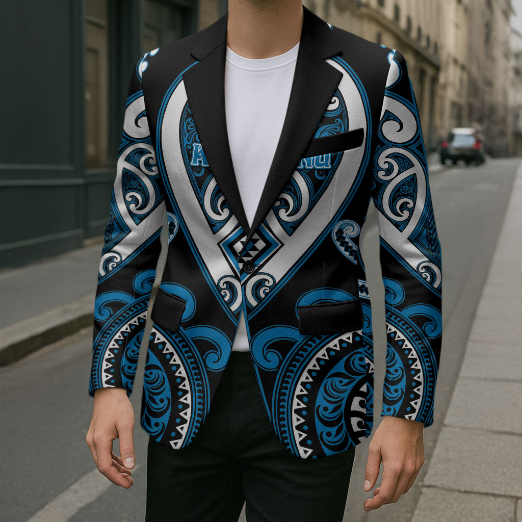 Custom Aotearoa Ngati Kahungunu Blazer Maori Tribal Pattern