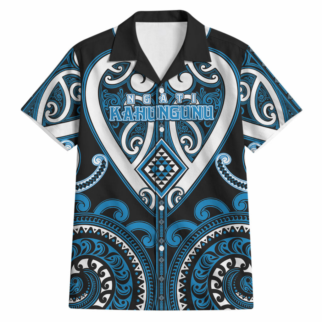 Custom Aotearoa Ngati Kahungunu Hawaiian Shirt Maori Tribal Pattern