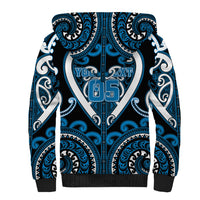 Custom Aotearoa Ngati Kahungunu Sherpa Hoodie Maori Tribal Pattern