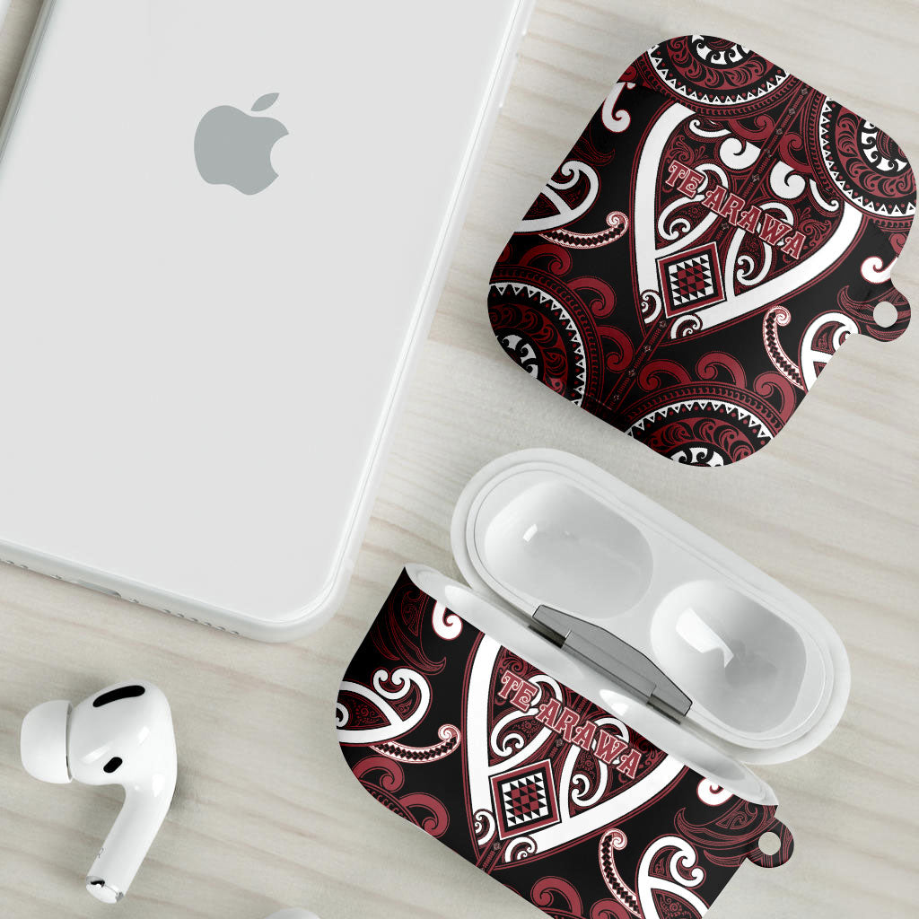 Aotearoa Te Arawa AirPods Case Maori Tribal Pattern