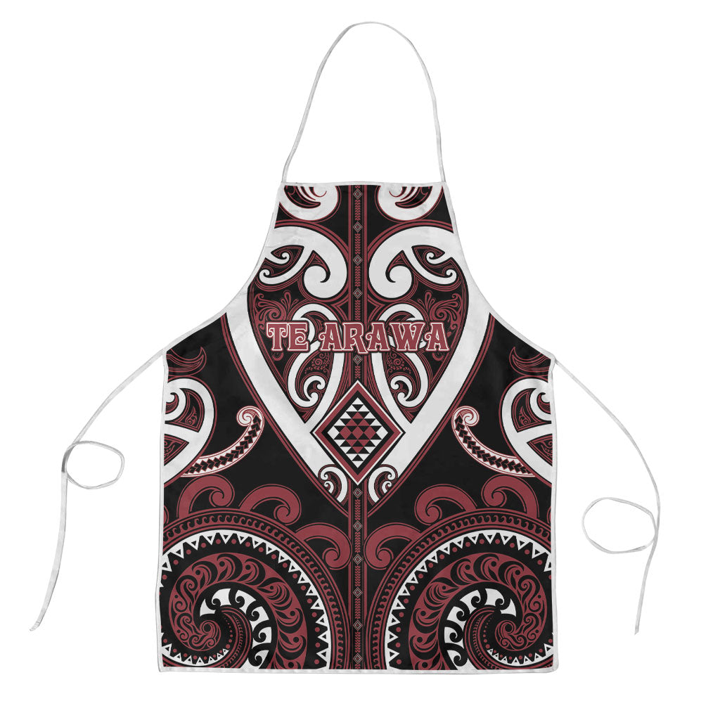 Aotearoa Te Arawa Apron Maori Tribal Pattern LT05 Red - Polynesian Pride