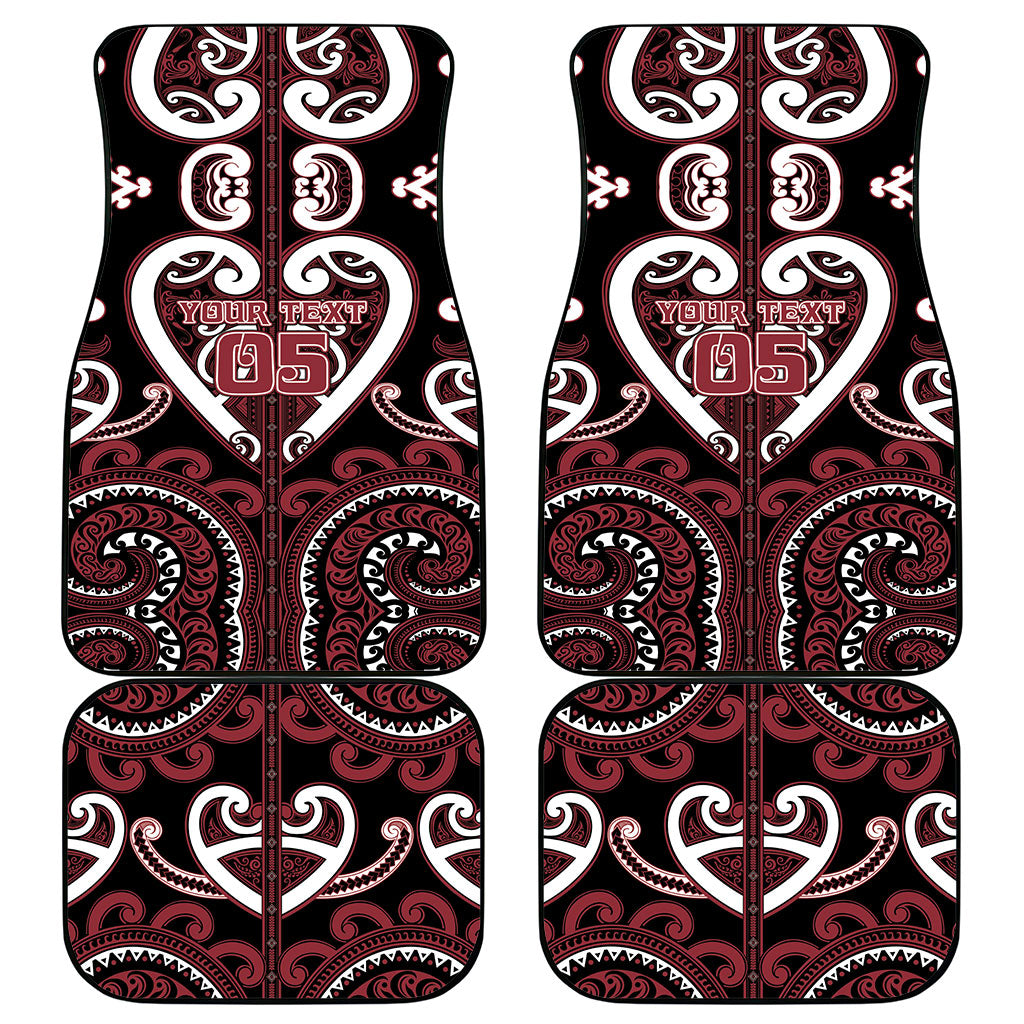Custom Aotearoa Te Arawa Car Mats Maori Tribal Pattern