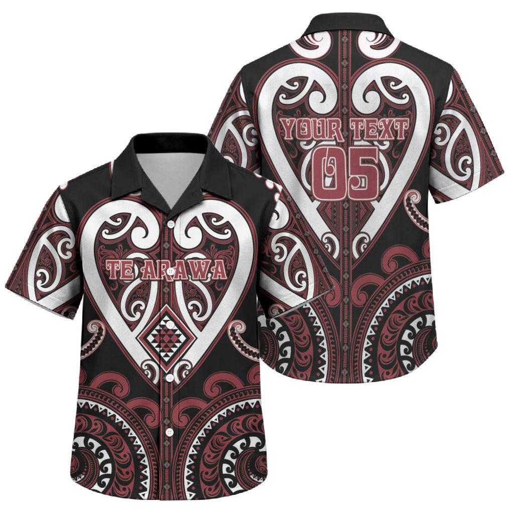 Custom Aotearoa Te Arawa Family Matching Short Sleeve Bodycon Dress and Hawaiian Shirt Maori Tribal Pattern