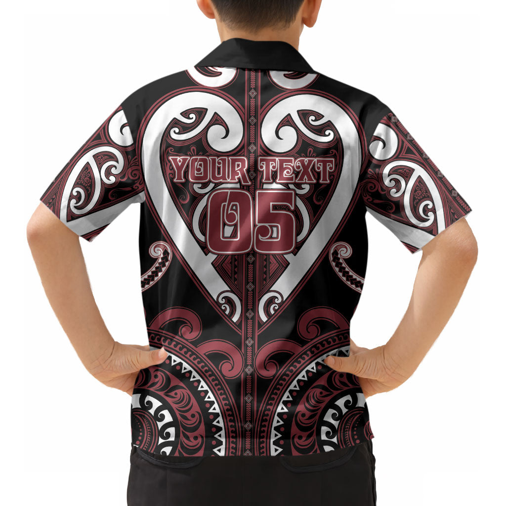 Custom Aotearoa Te Arawa Kid Hawaiian Shirt Maori Tribal Pattern