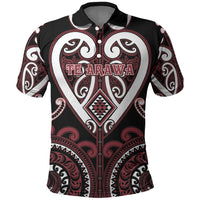 Custom Aotearoa Te Arawa Polo Shirt Maori Tribal Pattern