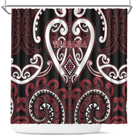 Aotearoa Te Arawa Shower Curtain Maori Tribal Pattern