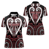 Custom Aotearoa Te Arawa Women Polo Shirt Maori Tribal Pattern