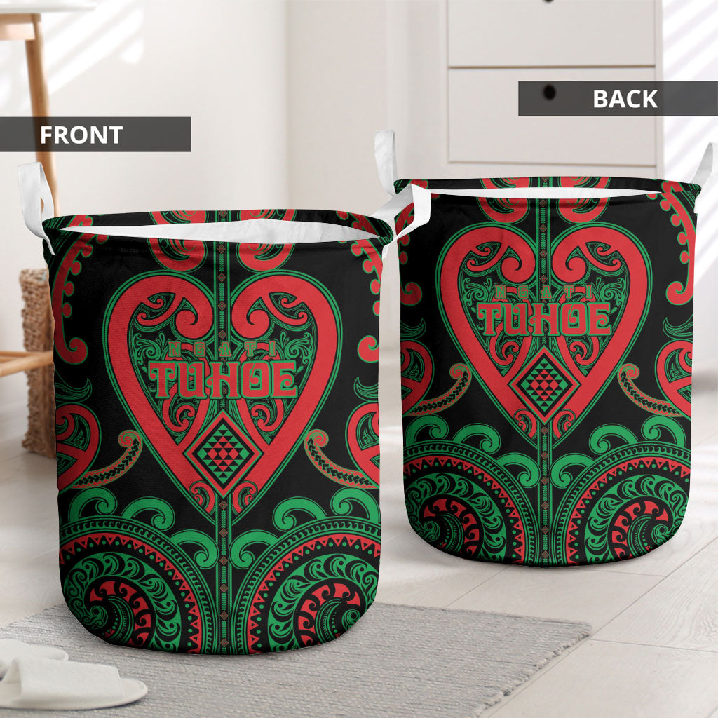 Aotearoa Ngai Tuhoe Laundry Basket Maori Tribal Pattern