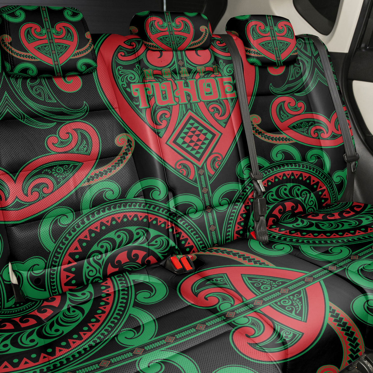 Aotearoa Ngai Tuhoe Back Car Seat Cover Maori Tribal Pattern