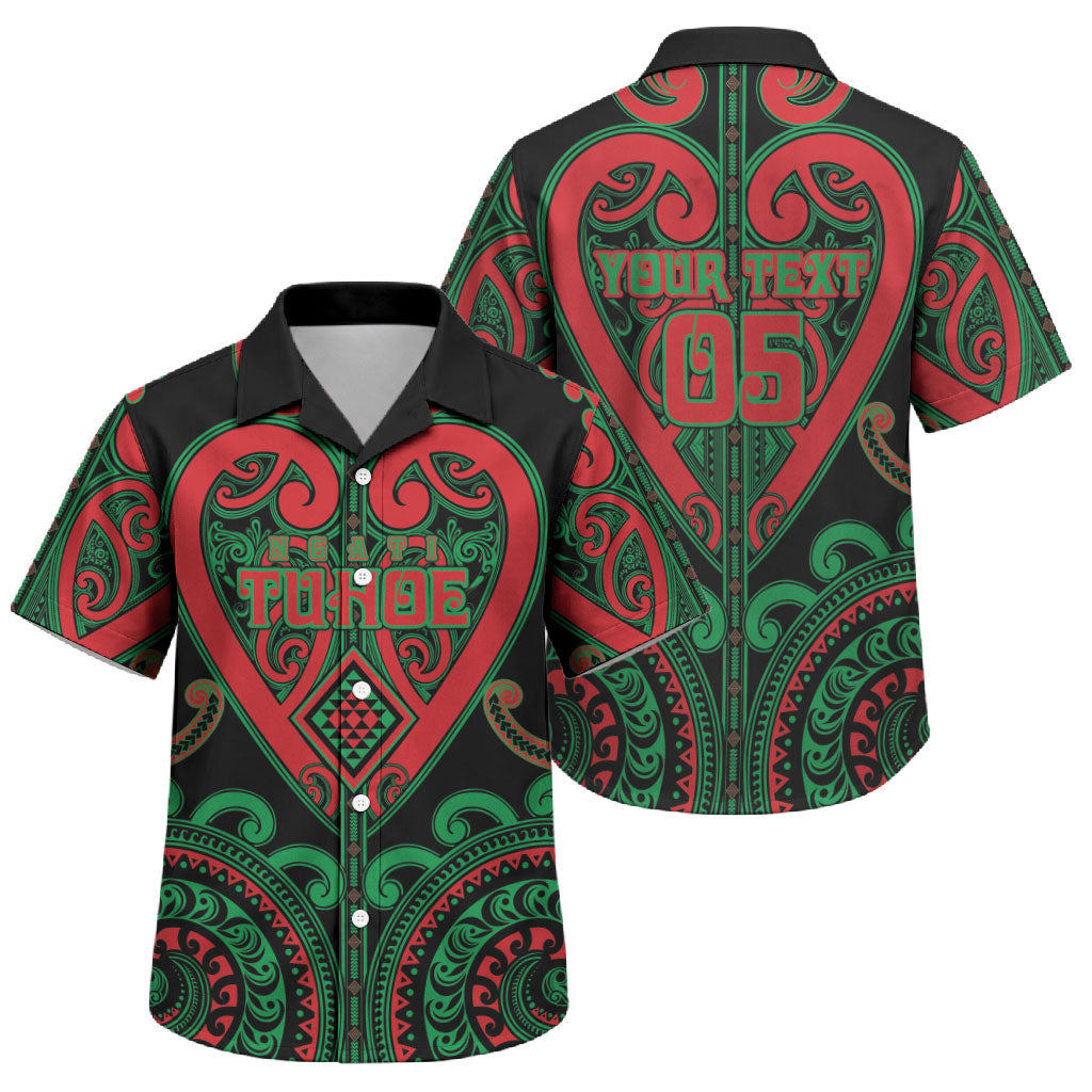 Custom Aotearoa Ngai Tuhoe Family Matching Summer Maxi Dress and Hawaiian Shirt Maori Tribal Pattern