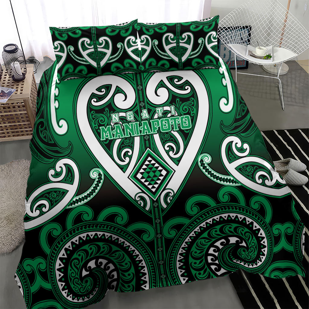 Aotearoa Ngati Maniapoto Bedding Set Maori Tribal Pattern