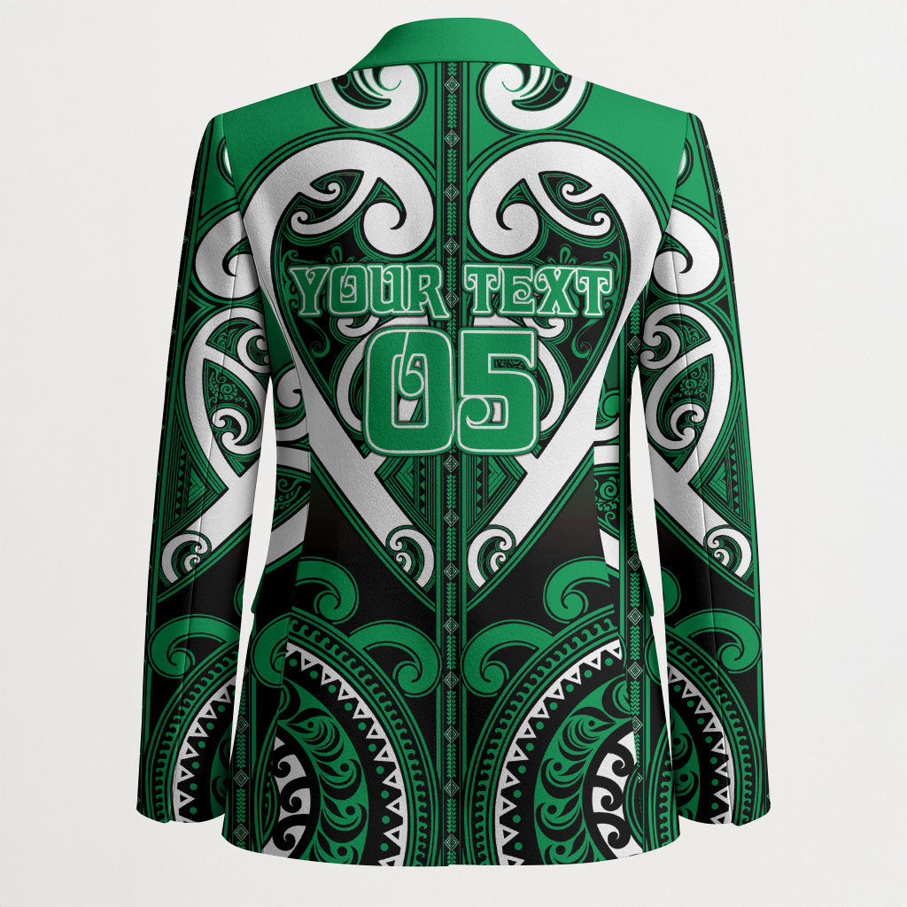 Custom Aotearoa Ngati Maniapoto Blazer Maori Tribal Pattern