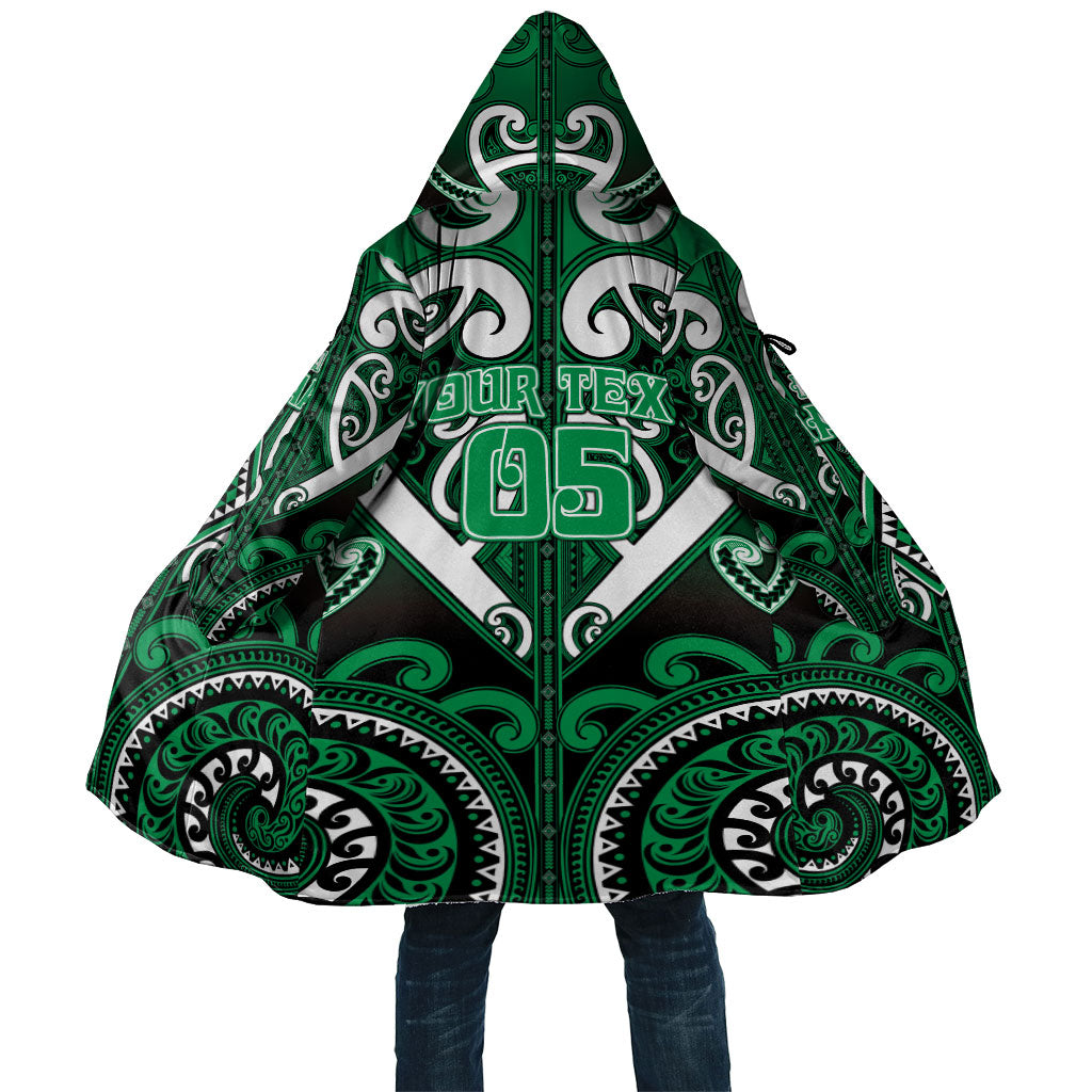 Custom Aotearoa Ngati Maniapoto Cloak Maori Tribal Pattern LT05 Unisex Green - Polynesian Pride