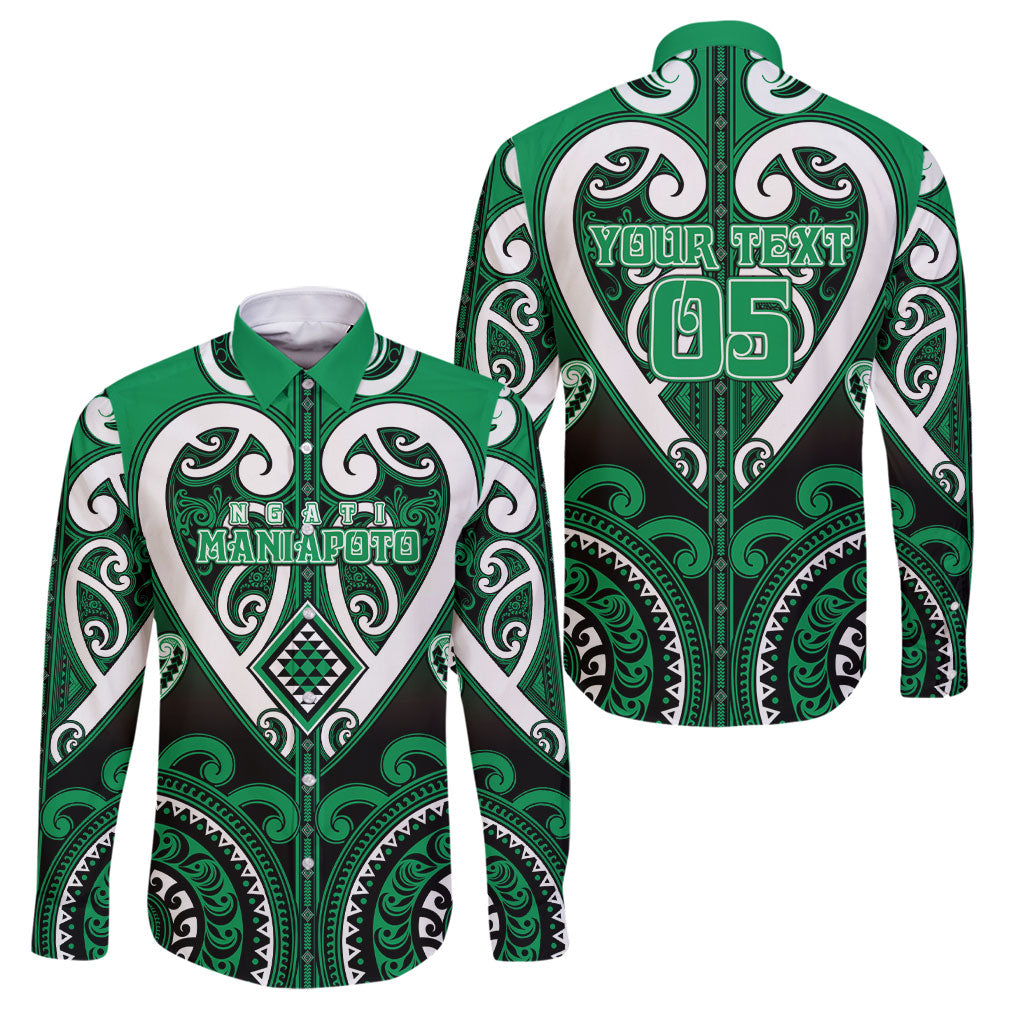 Custom Aotearoa Ngati Maniapoto Family Matching Puletasi and Hawaiian Shirt Maori Tribal Pattern