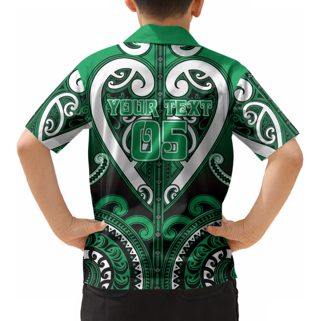 Custom Aotearoa Ngati Maniapoto Kid Hawaiian Shirt Maori Tribal Pattern
