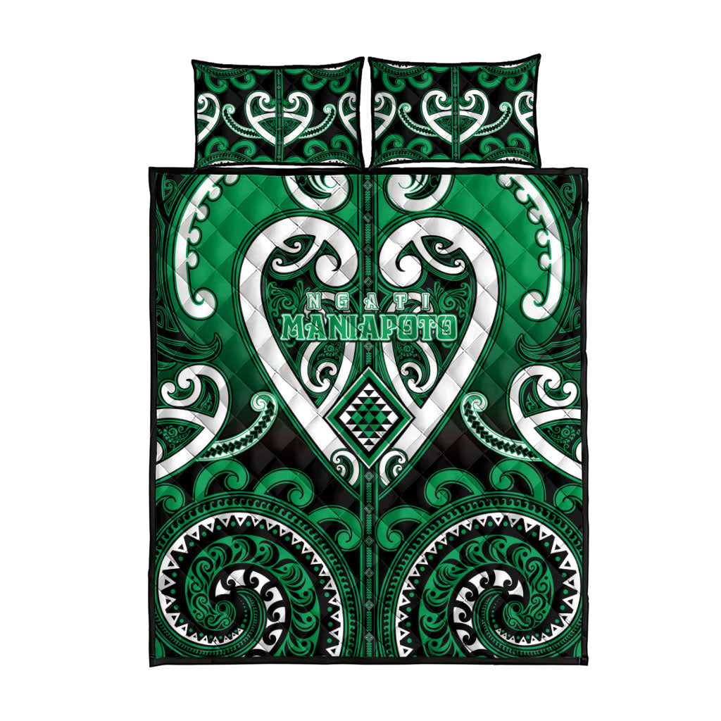 Aotearoa Ngati Maniapoto Quilt Bed Set Maori Tribal Pattern