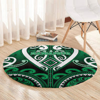 Aotearoa Ngati Maniapoto Round Carpet Maori Tribal Pattern