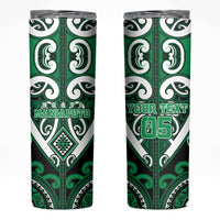 Custom Aotearoa Ngati Maniapoto Skinny Tumbler Maori Tribal Pattern