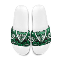 Aotearoa Ngati Maniapoto Slide Sandals Maori Tribal Pattern